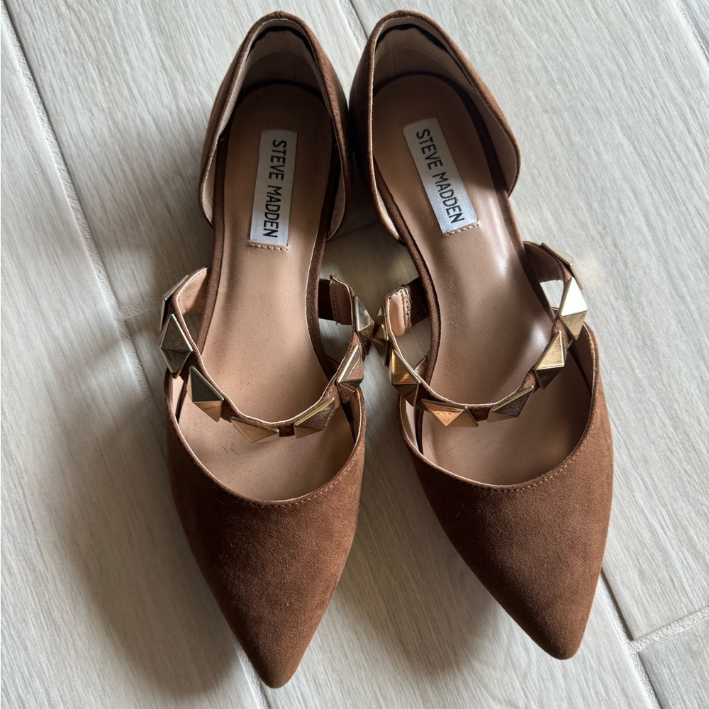 Steve Madden Camel Suede Flats size 7.5